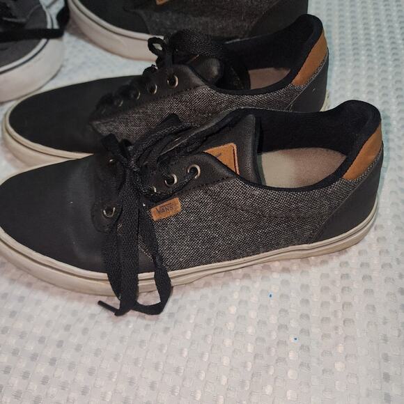 VANS EUC MENS SIZE 9 ATWOOD DX BLACK SKATE SNEAKERS SHOES - Picture 2 of 8